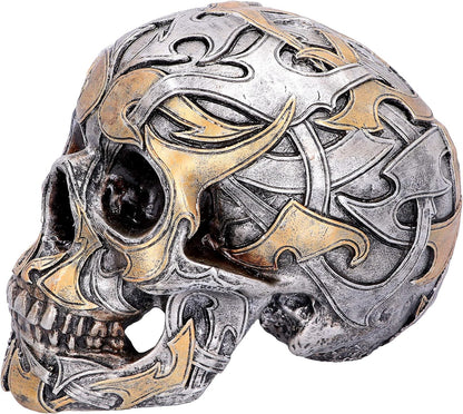 Nemesis Now Tribal Traditions Large Skull Figurine 19.5cm, Resin, Silver, One Size