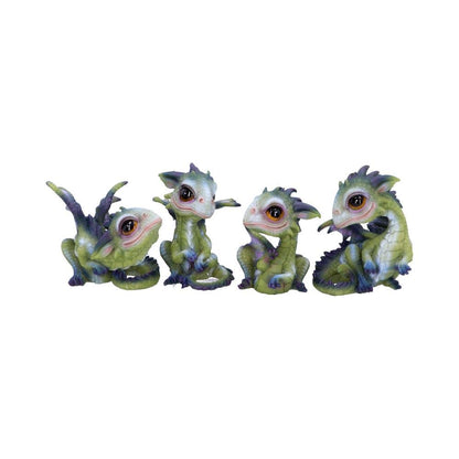 Nemesis Now Curious Hatchlings (Set of 4) 9cm, Green, One Size