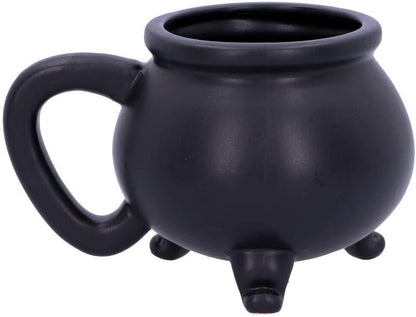 Nemesis Now U4791P9 Smooth Black Witch's Brew Cauldron Mug 13.5cm, Resin w. Stainless Steel