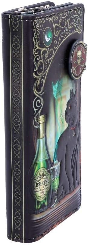 Nemesis Now B4863P9 Absinthe Embossed Purse Lisa Parker 18.5cm, PU, Black