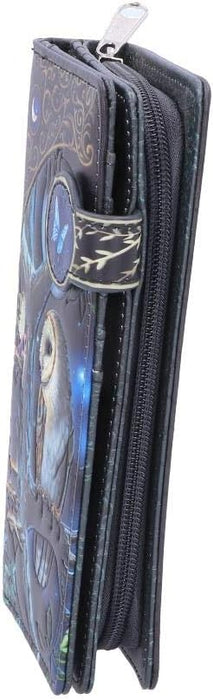 Nemesis Now B4864P9 Lisa Parker Fairy and Owl Purse 18.5cm, PU, Black
