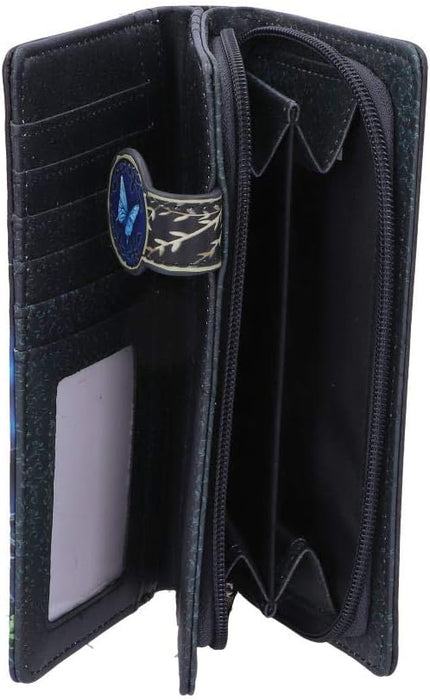 Nemesis Now B4864P9 Lisa Parker Fairy and Owl Purse 18.5cm, PU, Black