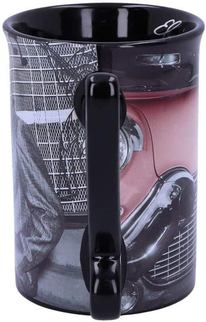 Nemesis Now Elvis Presley with Pink Cadillac Drinking Mug, Black, One Size