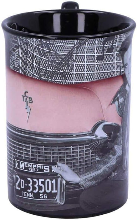 Nemesis Now Elvis Presley with Pink Cadillac Drinking Mug, Black, One Size