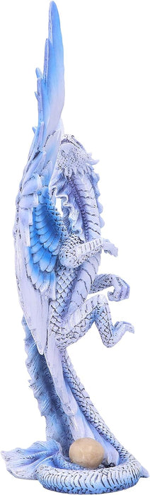 Nemesis Now Anne Stokes Age Adult Silver Dragon Figurine, White, One Size