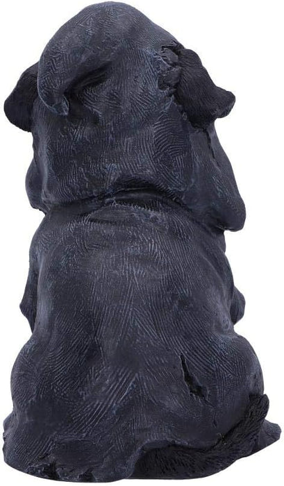 Nemesis Now Canine Cloaked Grim Reaper Dog Figurine, Polyresin, Black, 17cm