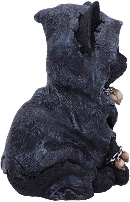 Nemesis Now Feline Cloaked Grim Reaper Cat Figurine, Polyresin, Black, 16cm