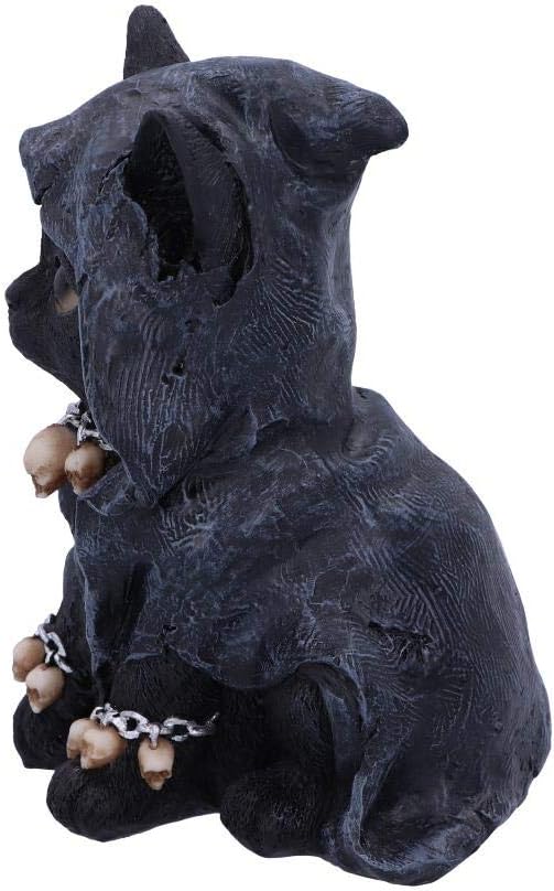 Nemesis Now Feline Cloaked Grim Reaper Cat Figurine, Polyresin, Black, 16cm