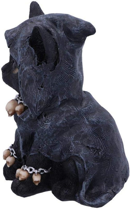 Nemesis Now Feline Cloaked Grim Reaper Cat Figurine, Polyresin, Black, 16cm