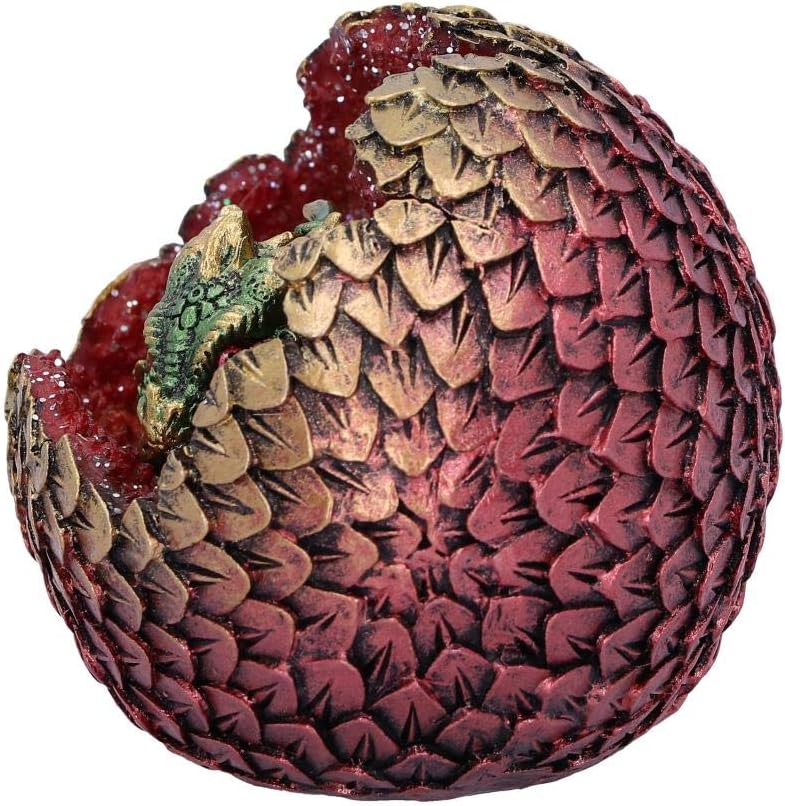 Nemesis Now Green Geode Home Glittering Hatchling and Egg Figurine, Polyresin, One Size