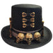 Nemesis Now Priest's Skull And Bone Top Hat Voodoo-Cappello con Teschio e Osso del sacerdote, Poliestere, Nero, Taglia Unica