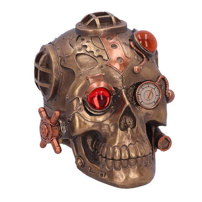 Steampunk Under Pressure Modified Skull Ornament