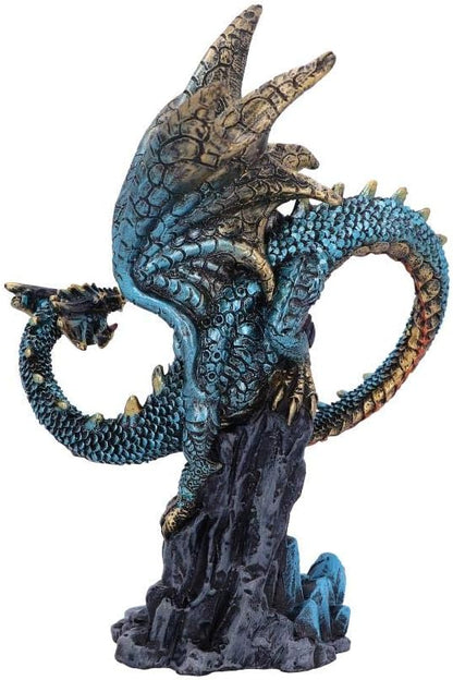Nemesis Now U5071R0 Hear Me Roar Blue Dragon Calling Figurine, Polyresin, One Size