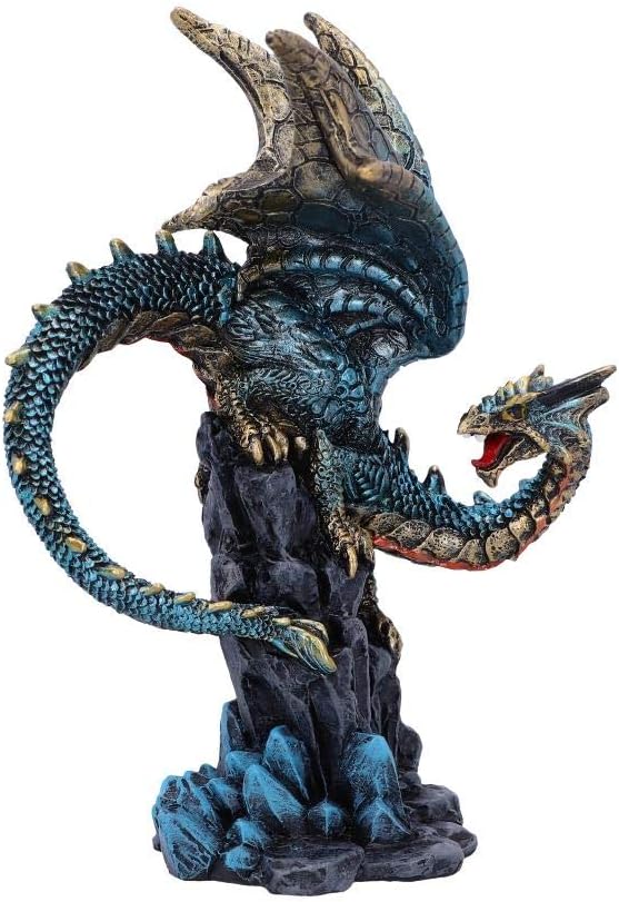 Nemesis Now U5071R0 Hear Me Roar Blue Dragon Calling Figurine, Polyresin, One Size