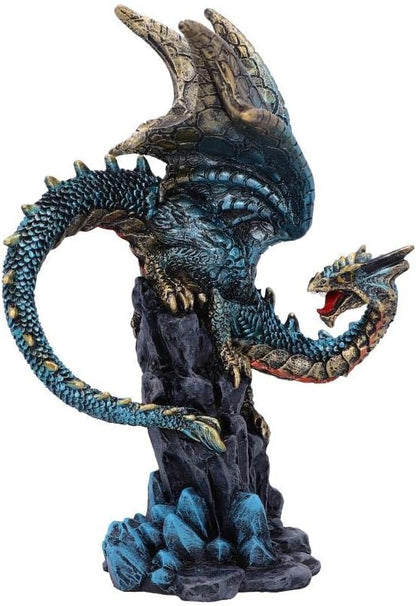 Nemesis Now U5071R0 Hear Me Roar Blue Dragon Calling Figurine, Polyresin, One Size