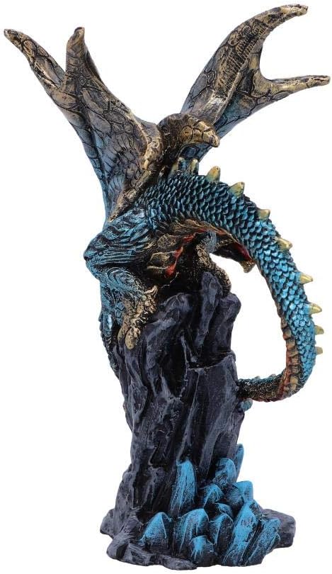Nemesis Now U5071R0 Hear Me Roar Blue Dragon Calling Figurine, Polyresin, One Size