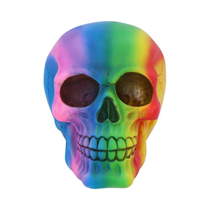 Nemesis Now U5084R0 Rainbow Skull 15.5cm, Polyresin, Multi-Coloured, One Size