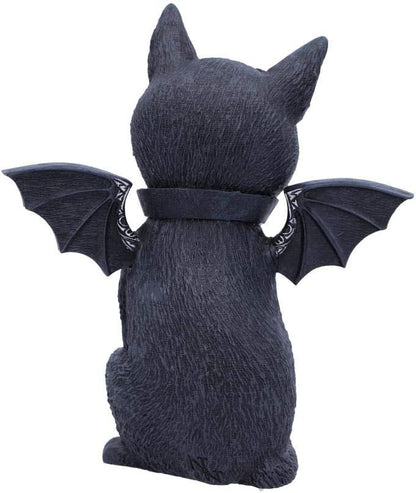 Nemesis Now B5149R0 Malpuss Winged Occult Cat Figurine, Polyresin, Black and Silver
