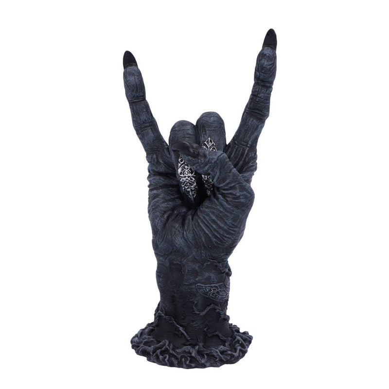 Nemesis Now B5159R0 Baphomet's Horns Horror Hand Figurine, polyresin, Black and Silver
