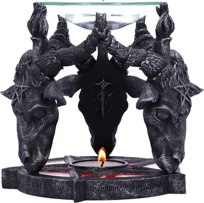 Occult Baphomet Head Oil Burner
