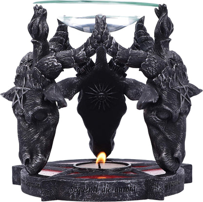 Occult Baphomet Head Oil Burner