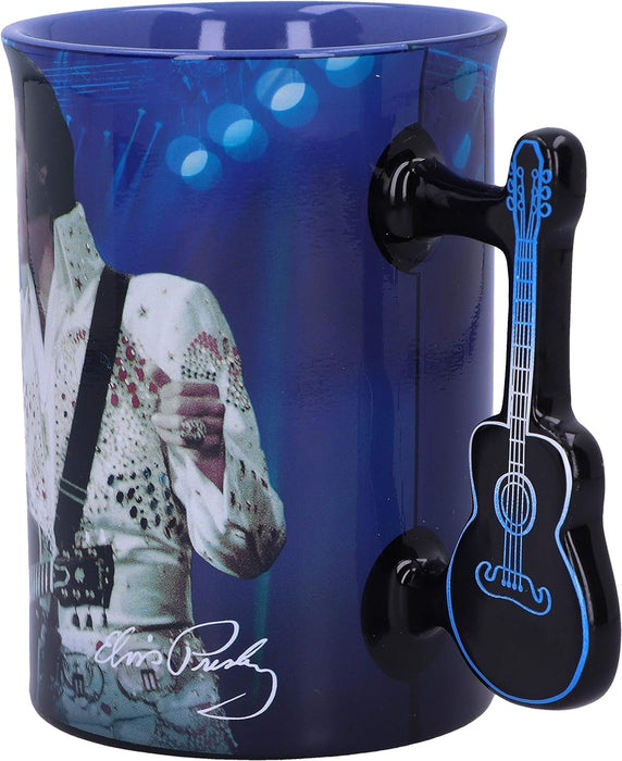Nemesis Now Elvis The King of Rock and Roll Blue Mug, 16oz