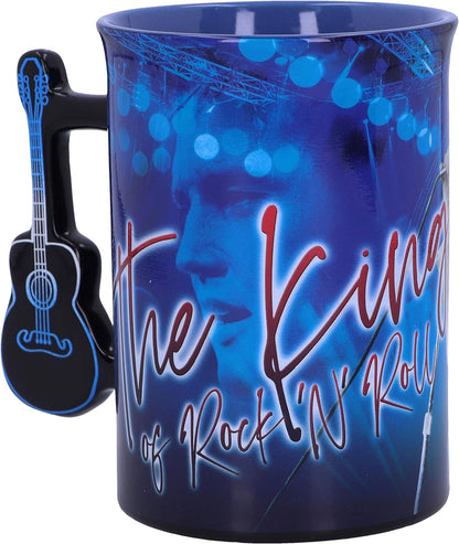 Nemesis Now Elvis The King of Rock and Roll Blue Mug, 16oz