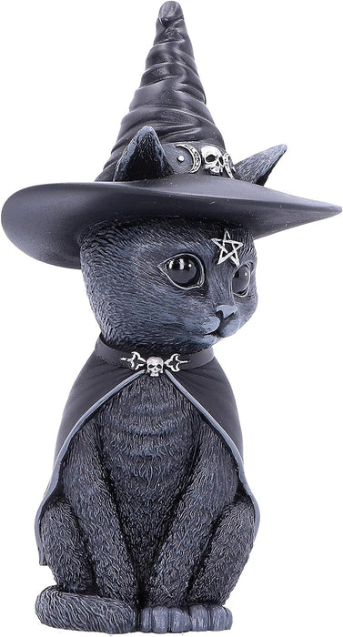 Nemesis Now Purrah Witches Hat Occult Cat Figurine, Black
