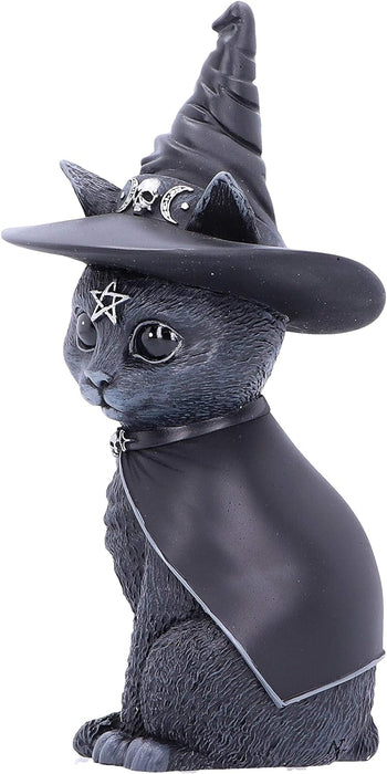 Nemesis Now Purrah Witches Hat Occult Cat Figurine, Black