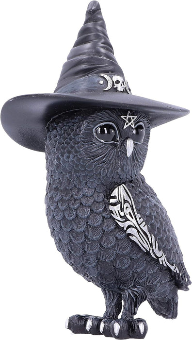 Nemesis Now Cult Cuties Owlocen Figurine 13.5cm, Resin, Black, Small Owlocen Owl Figurine, Scarily Adorable Bewitching Owl Figurine, Witch Owl Figurine, Cast in the Finest Resin, Expertly Hand-Painted
