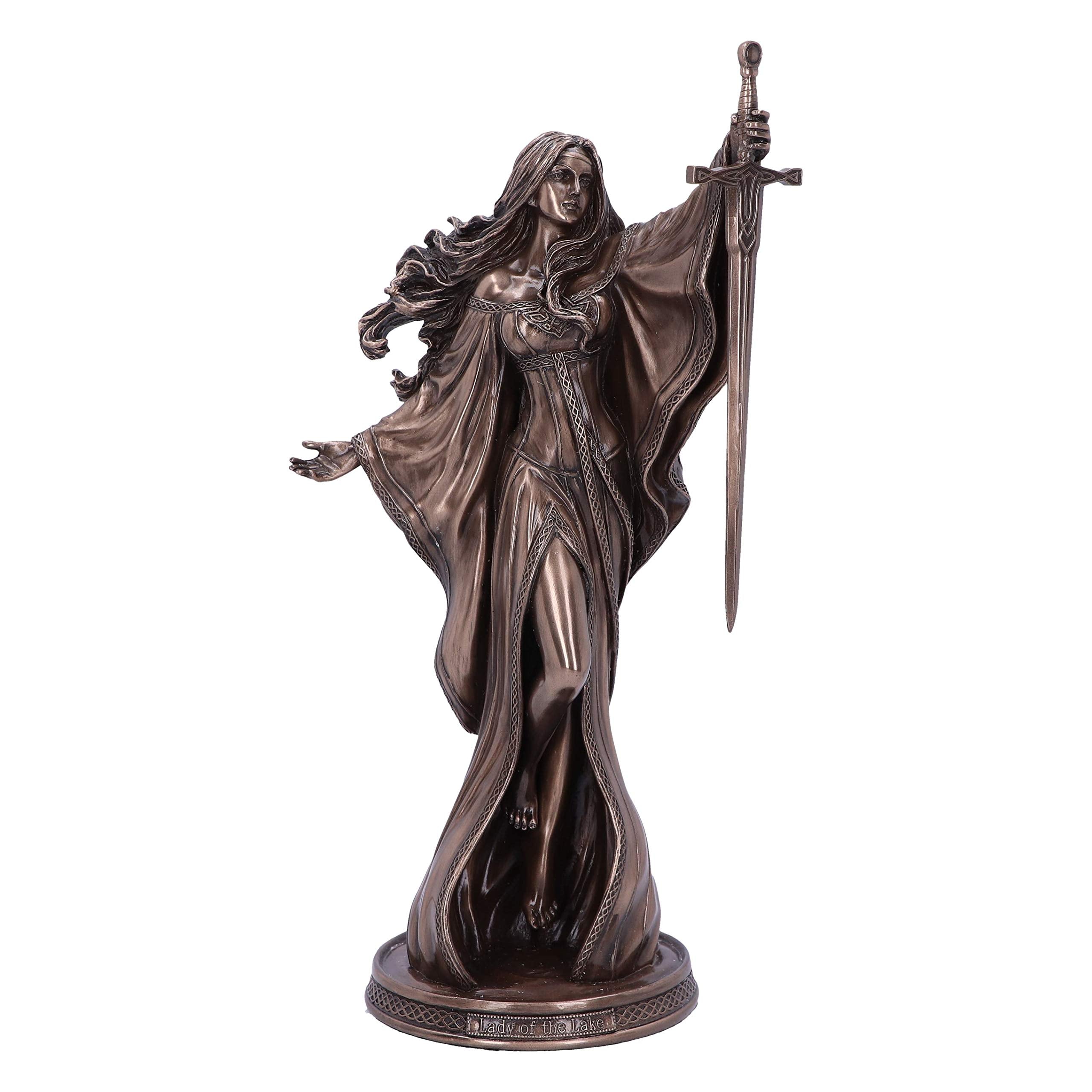 Nemesis Now James Ryman Lady of The Lake Fairytale Enchantress Figurine, 24cm, Bronze