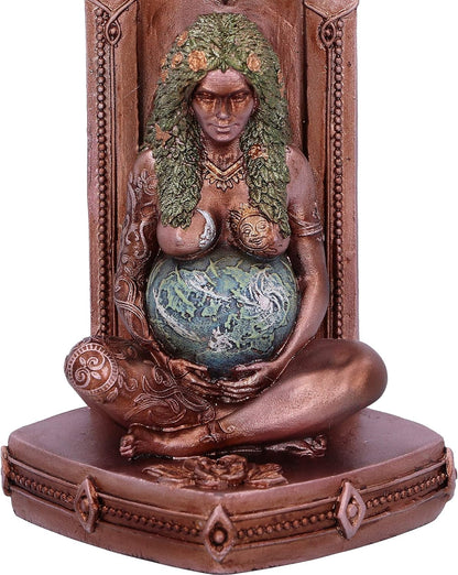 Nemesis Now Ethereal Mother Earth Gaia Art Statue Incense Burner,Green,24cm