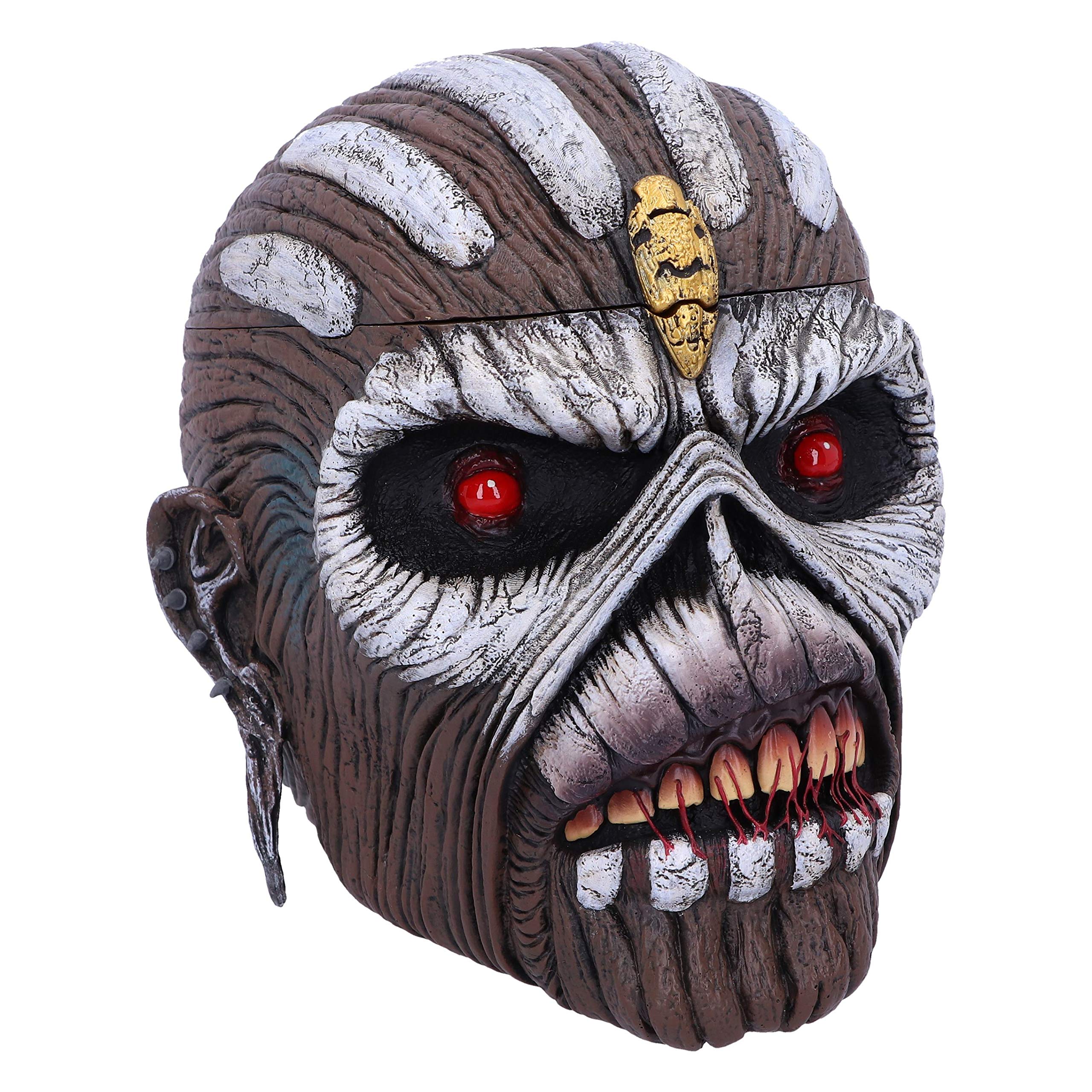 Nemesis Now Officially Licensed Iron Maiden The Book of Souls Eddie Head Box, Brown, 15cm