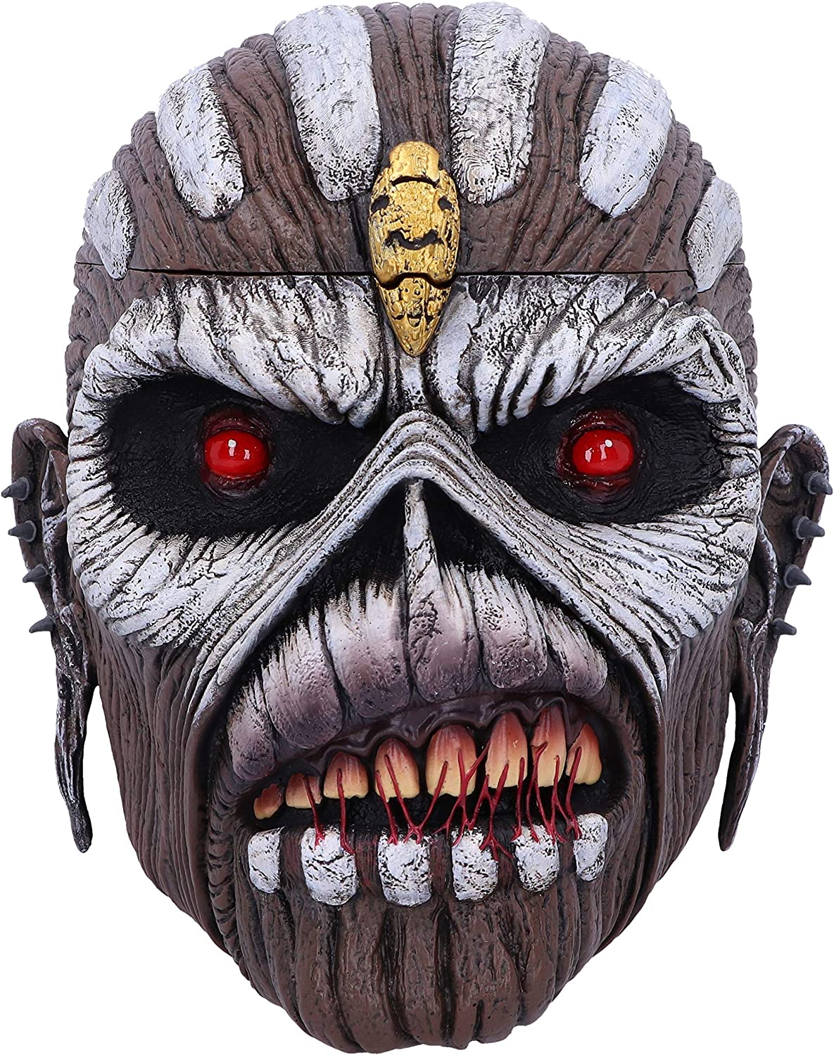 Nemesis Now Officially Licensed Iron Maiden The Book of Souls Eddie Head Box, Brown, 15cm
