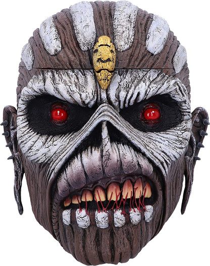 Nemesis Now Officially Licensed Iron Maiden The Book of Souls Eddie Head Box, Brown, 15cm