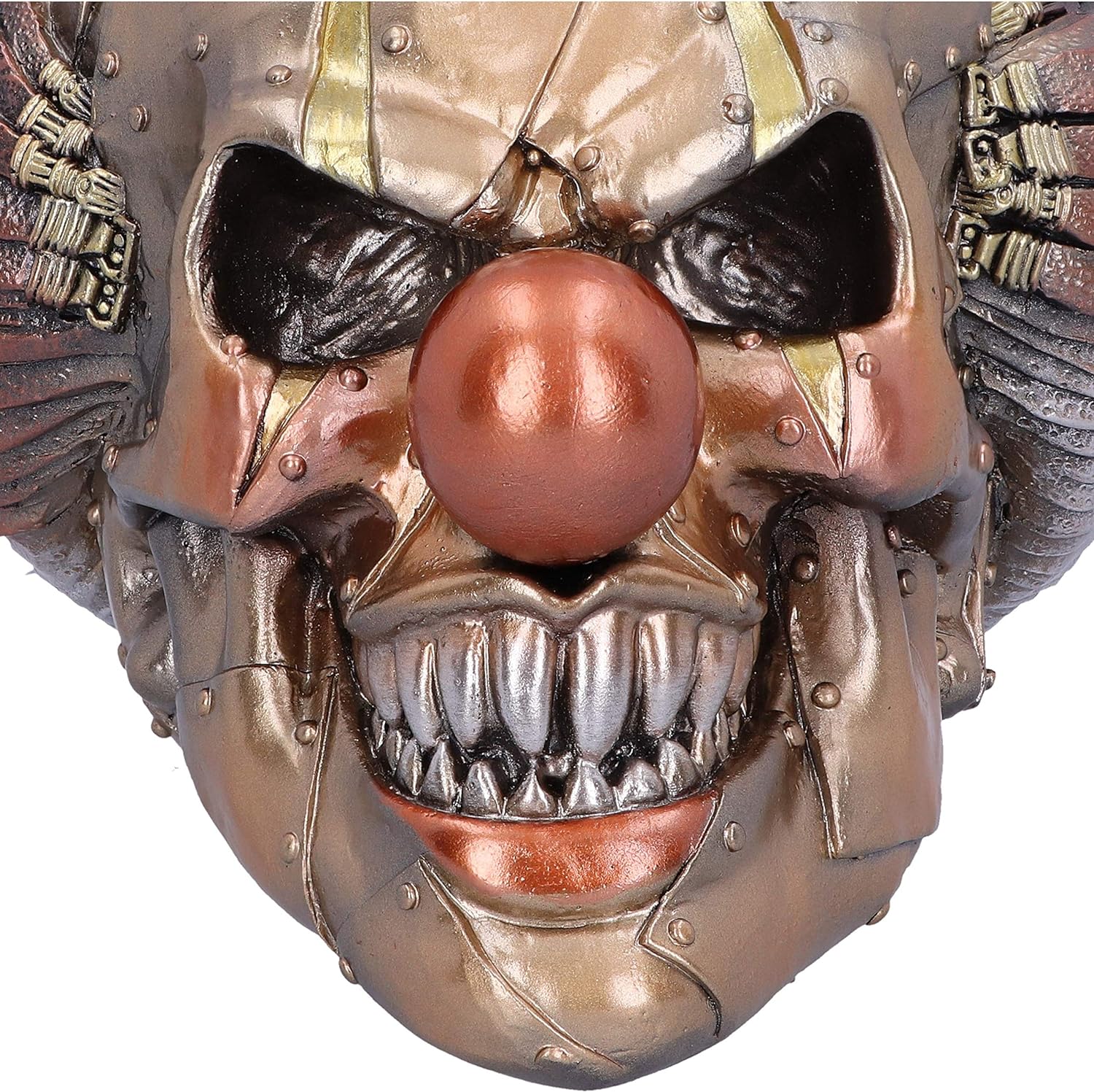Nemesis Now Mechanical Laughter Horror Steampunk Clown Skull Ornament, Bronze, 18cm, Polyresin