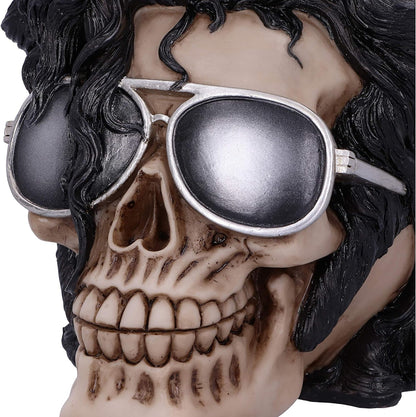 Nemesis Now Bad Michael Jackson King of Pop Inspired Skull Ornament, Polyresin, Black, 16.5cm