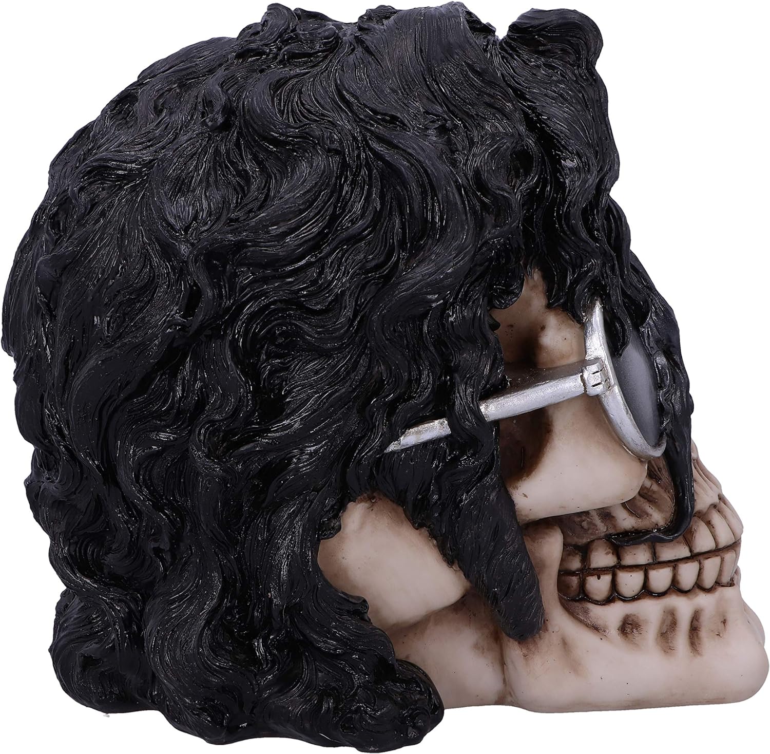 Nemesis Now Bad Michael Jackson King of Pop Inspired Skull Ornament, Polyresin, Black, 16.5cm