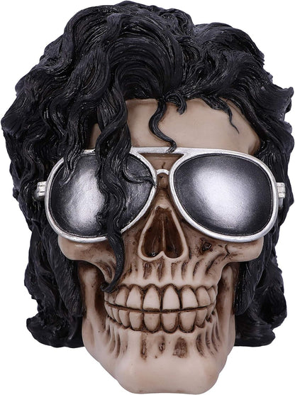 Nemesis Now Bad Michael Jackson King of Pop Inspired Skull Ornament, Polyresin, Black, 16.5cm