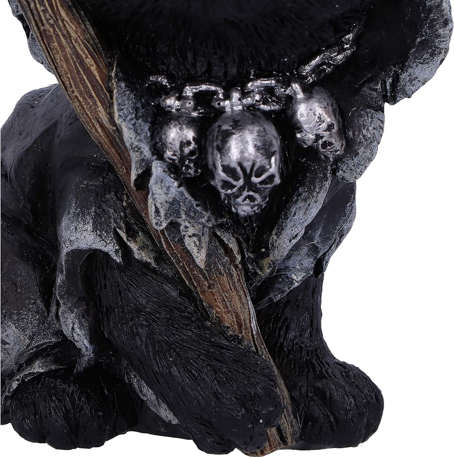 Nemesis Now Amara Grim Reaper Feline Cat Figurine, Black, 10.2cm