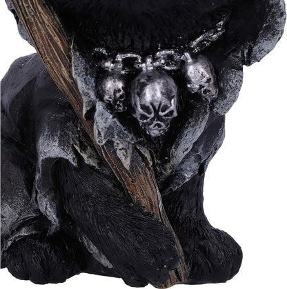 Nemesis Now Amara Grim Reaper Feline Cat Figurine, Black, 10.2cm