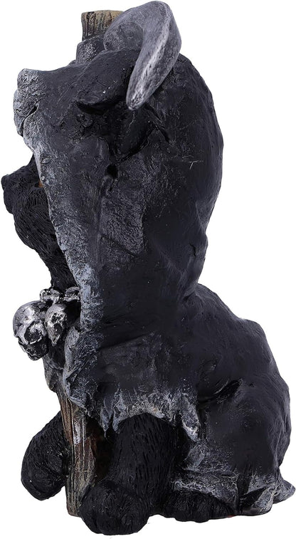 Nemesis Now Amara Grim Reaper Feline Cat Figurine, Black, 10.2cm