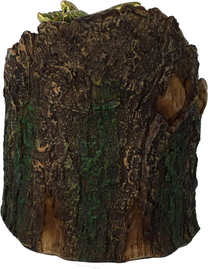 Nemesis Now Arboreal Hatchling Green Dragon in Tree Trunk Light Up Figurine, Red, 10.8cm, U5288S0