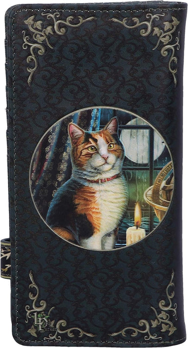 Nemesis Now Lisa Parker Adventure Awaits Calico Cat Ship Embossed Purse, Black