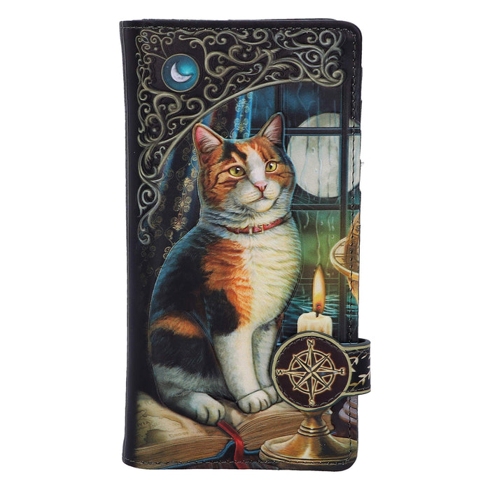Nemesis Now Lisa Parker Adventure Awaits Calico Cat Ship Embossed Purse, Black