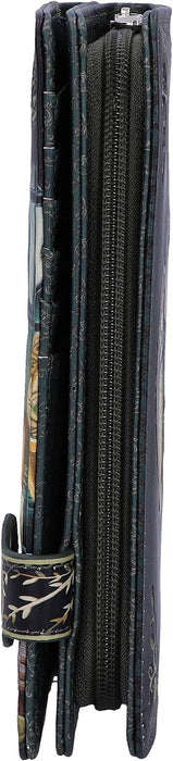 Nemesis Now Lisa Parker Adventure Awaits Calico Cat Ship Embossed Purse, Black