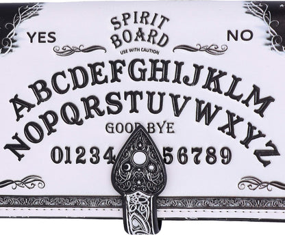 Nemesis Now White Spirit Board Embossed Ouija Purse, 18.5cm, White, PU Leather