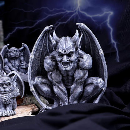 Nemesis Now Adalward Dark Black Grotesque Gargoyle Figurine, 26cm
