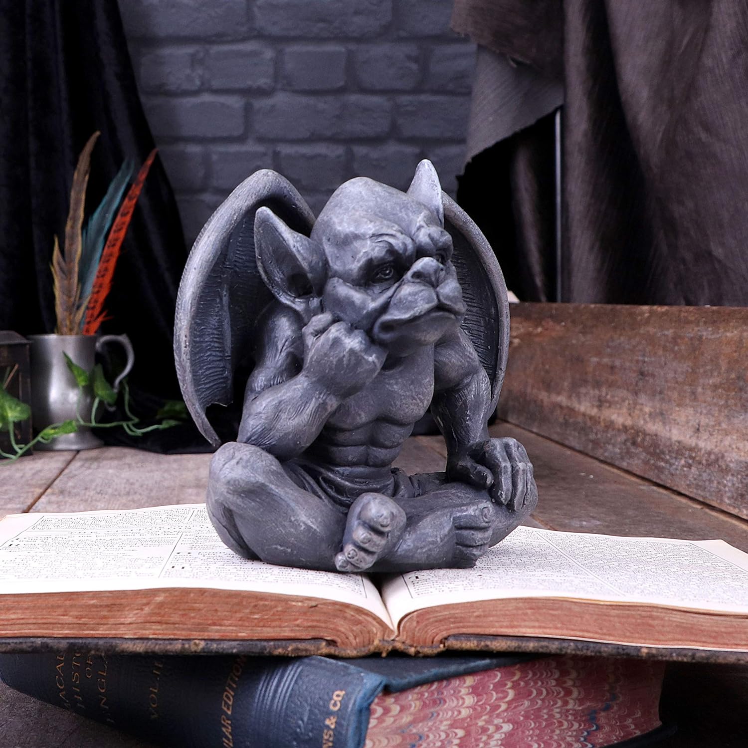 Nemesis Now Laverne Dark Black Grotesque Gargoyle Figurine,13cm