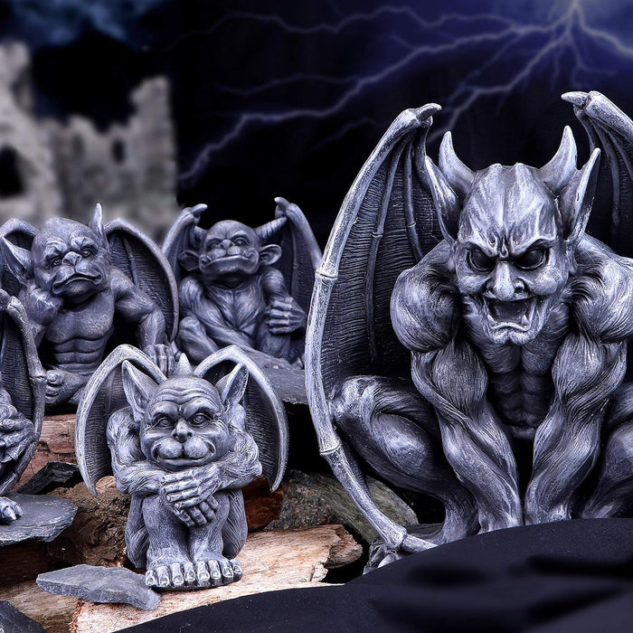 Nemesis Now Quasi Dark Black Grotesque Gargoyle Figurine, 12.5cm